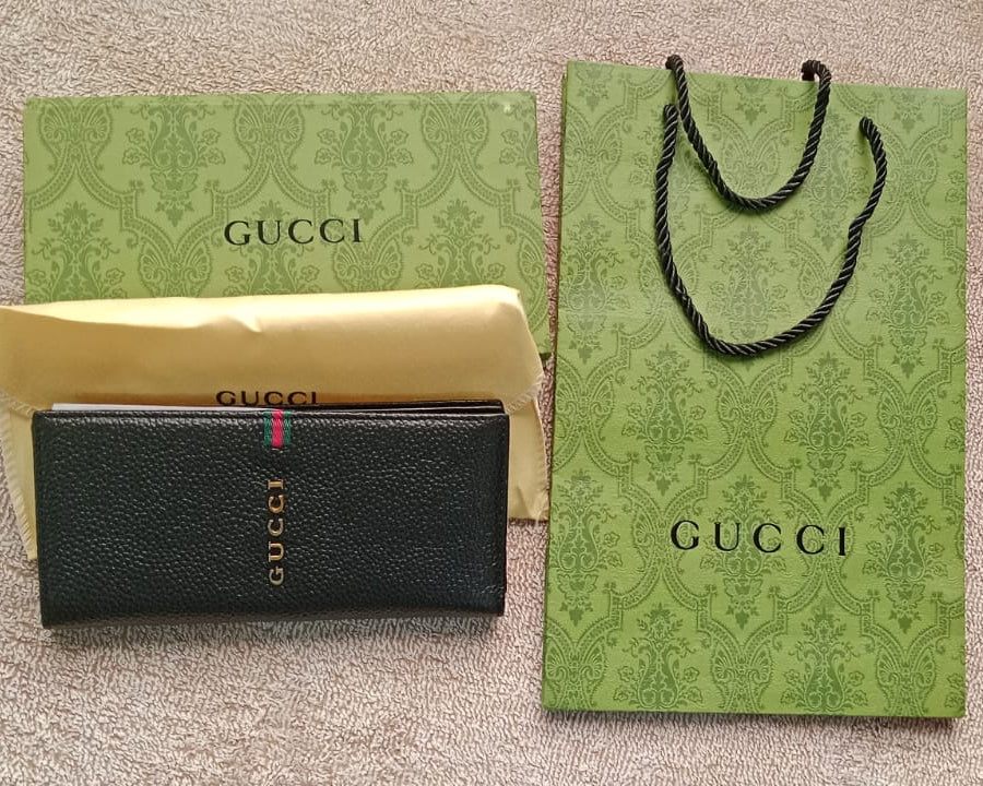 Long Wallet Leather Little Striped