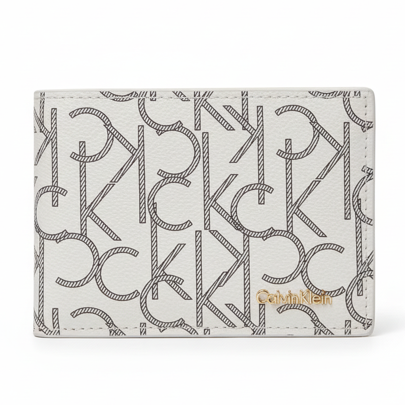 Designer Short Wallet For Men White