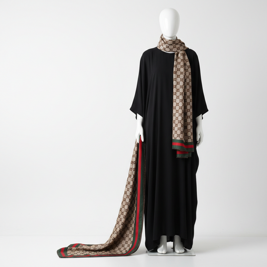 Luxury Monogram Printed Stoles for Women