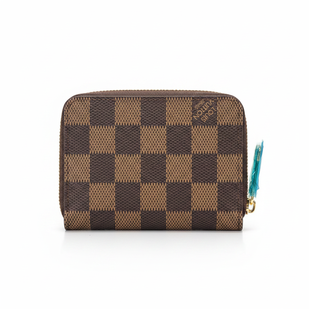 Branded Zip-Around Compact Wallet