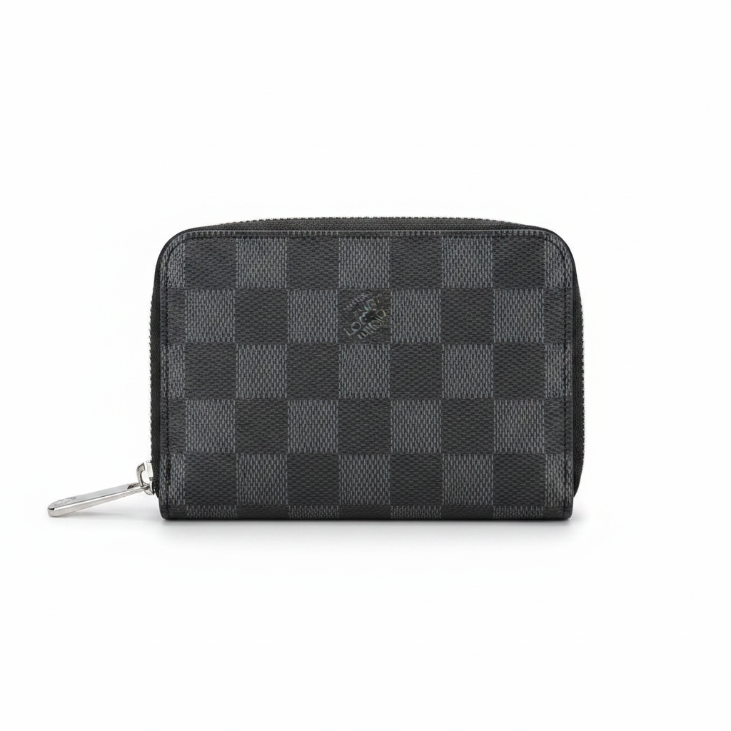 Branded Zip-Around Compact Wallet