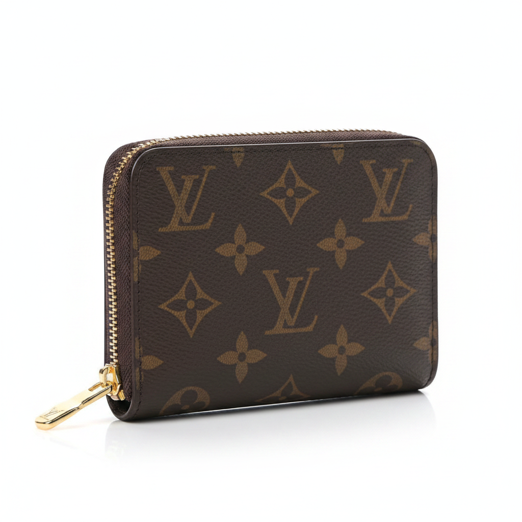Branded Zip-Around Compact Wallet