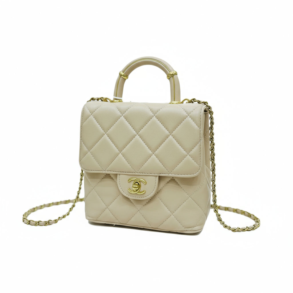 CHANEL Mini Square Top Handle Flap