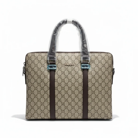 Premium Black Monogram Laptop & Handbag