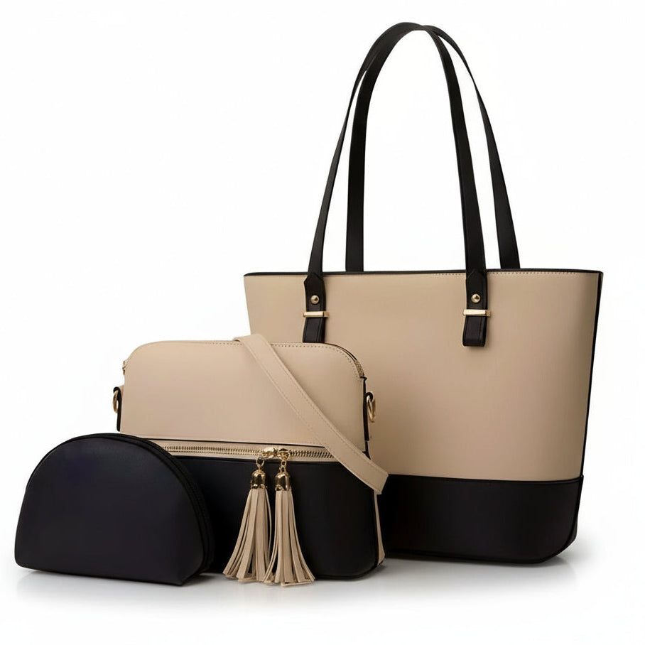 Stylish Girl's Hand Bag Set - 3 Pcs