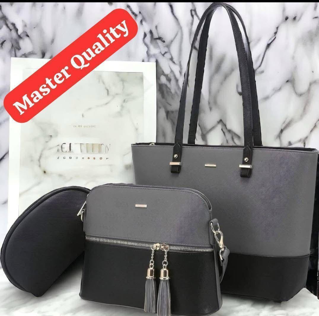 Stylish Girl's Hand Bag Set - 3 Pcs