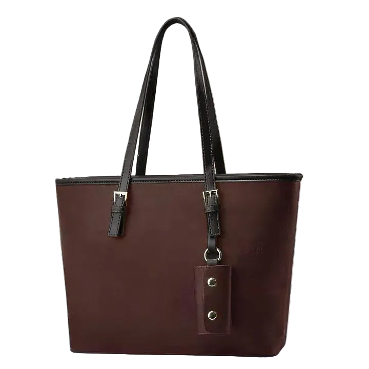 Women's PU Leather Plain Shoulder Bag  1 Pcs Large size