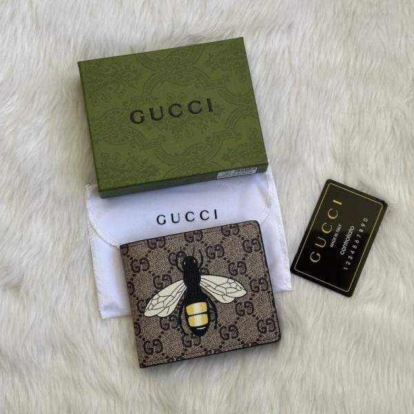 Gucci Small Leather Bee Wallet