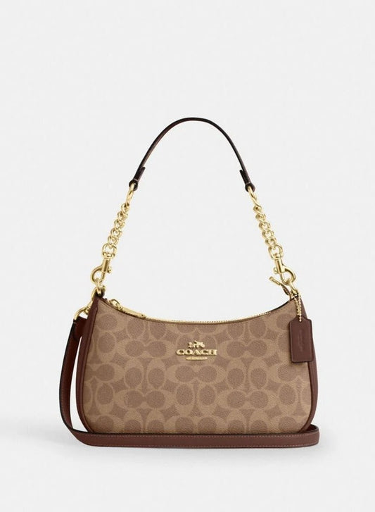 Coach Teri Shoulder Bag (Brown)