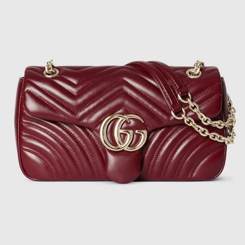 GUCCI GG Marmont Shoulder Bag (Mahroon)