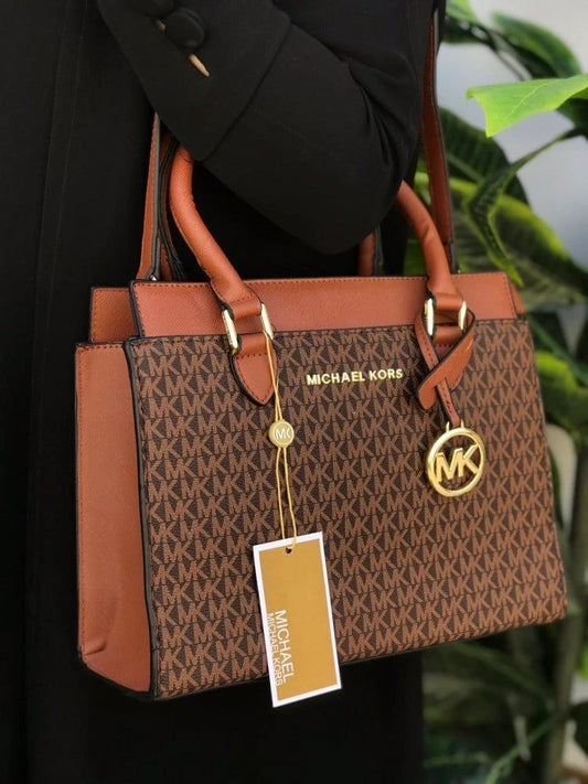 Michael Kors Mercer Hand Bag in Brown