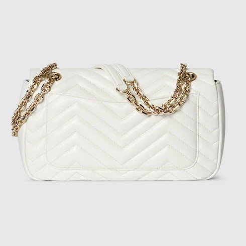 GUCCI GG Marmont Shoulder Bag (White)