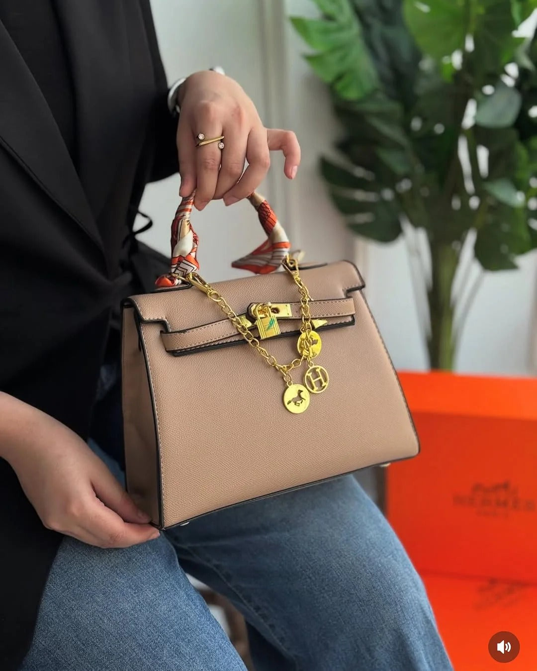 Hermes Kelly 25 Handbag Dark Brown