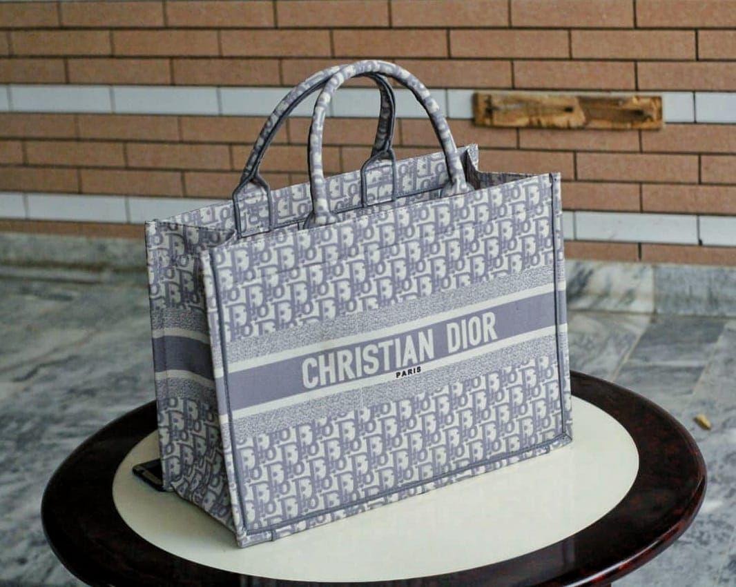 CHRISTIAN DIOR Book Oblique Tote Bag.
