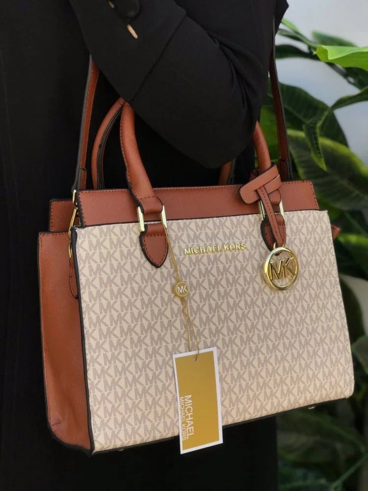 Michael Kors Mercer Hand Bag in Bronze