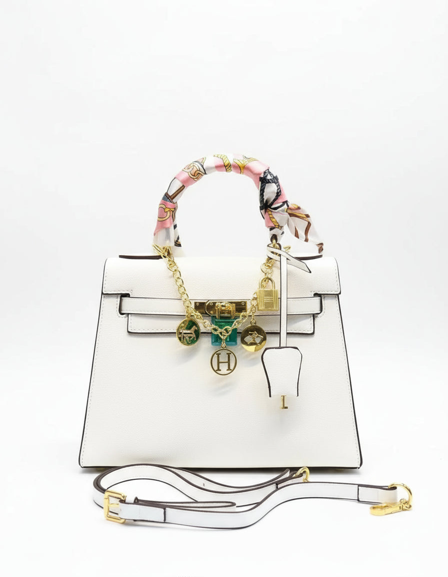 Hermes Kelly 25 Handbag (White)