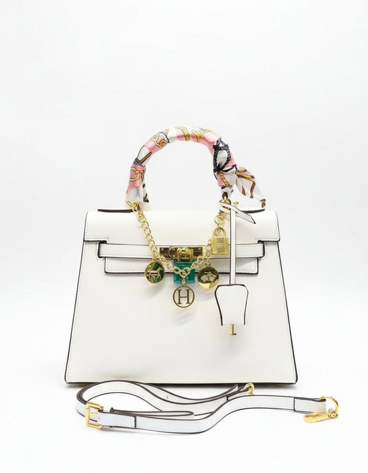 Hermes Kelly 25 Handbag (White)