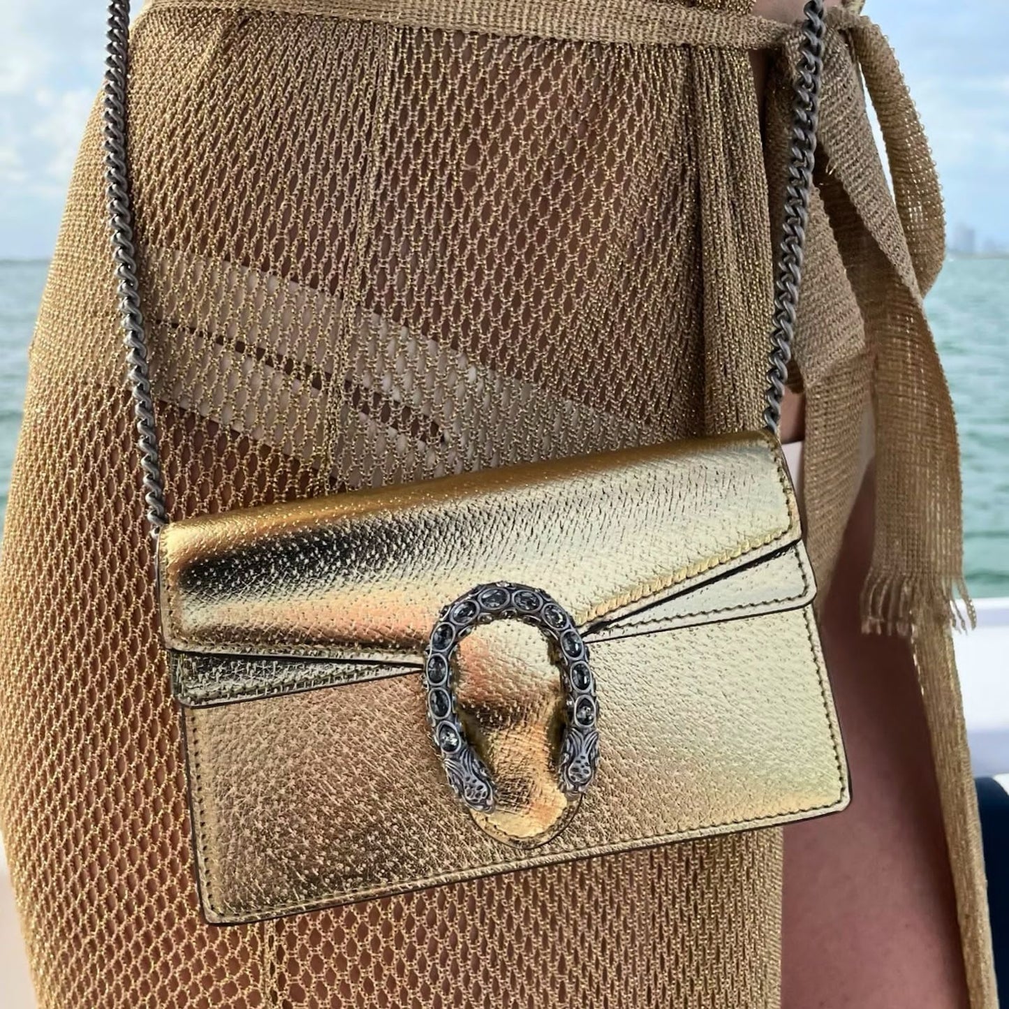 Gucci Mini Dionysus Bag (Gold)