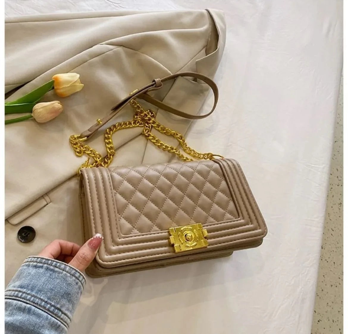 CHANEL Boy Quilted Leather Shoulder Bag