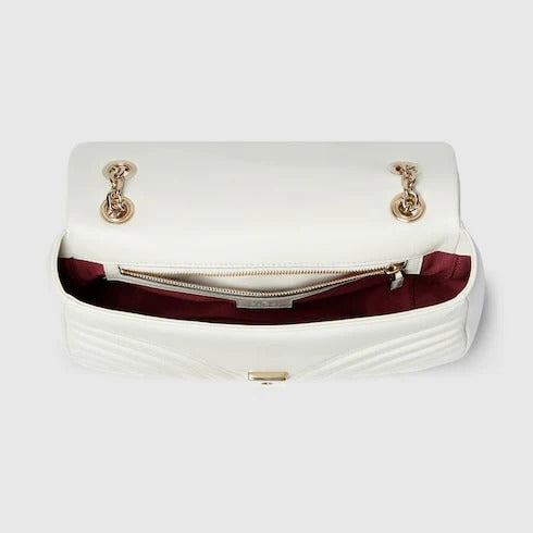 GUCCI GG Marmont Shoulder Bag (White)