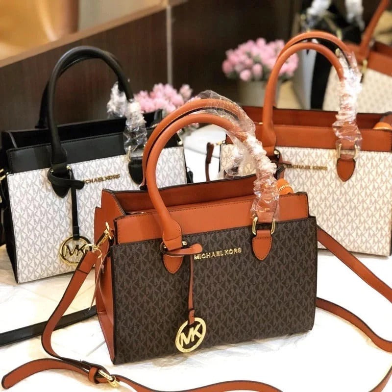 Michael Kors Mercer Hand Bag in Brown