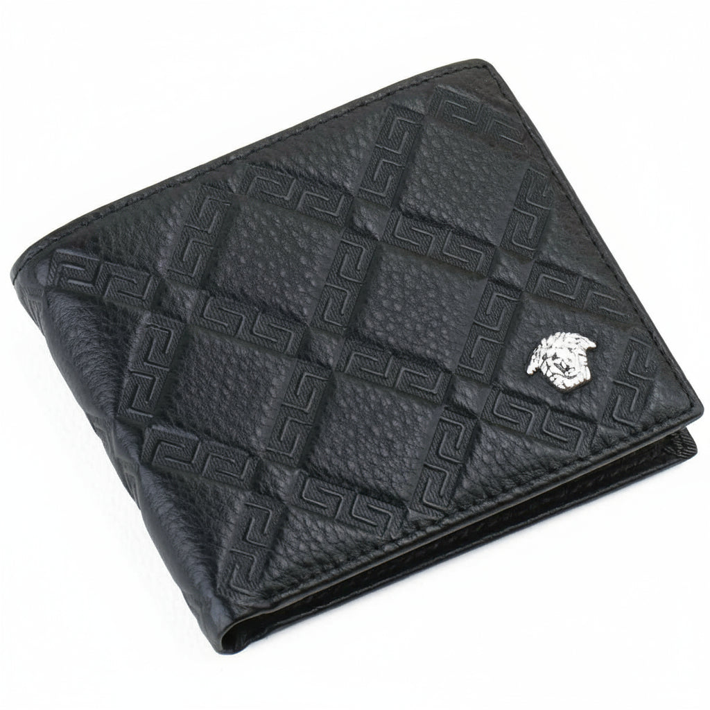 Versace Wallet For Men Leather Black