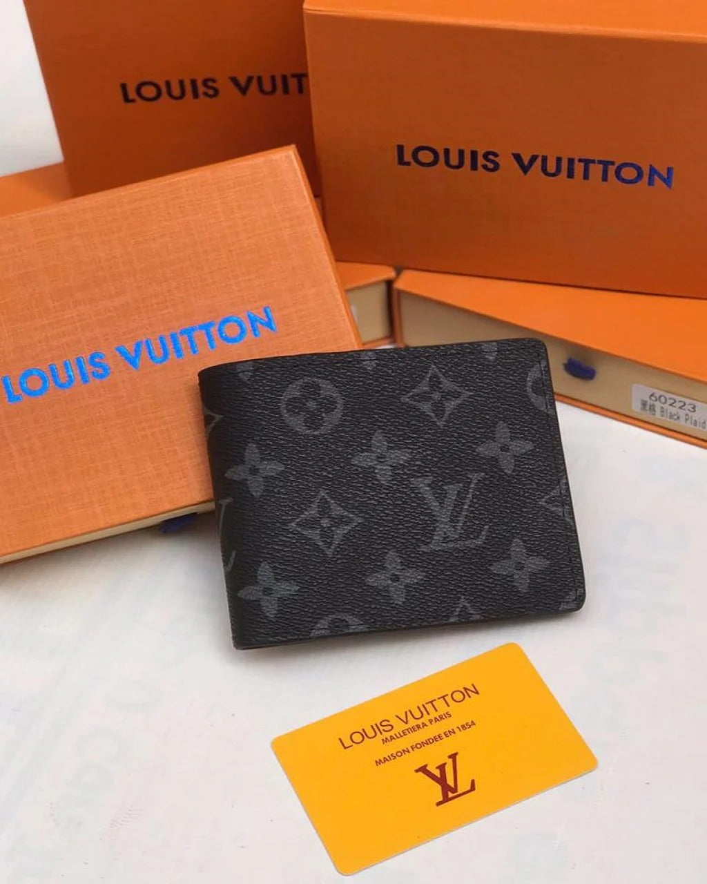 Designer Short Wallet Black