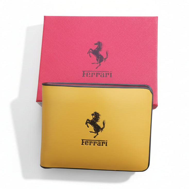 Designer Ferrari Yellow Wallet