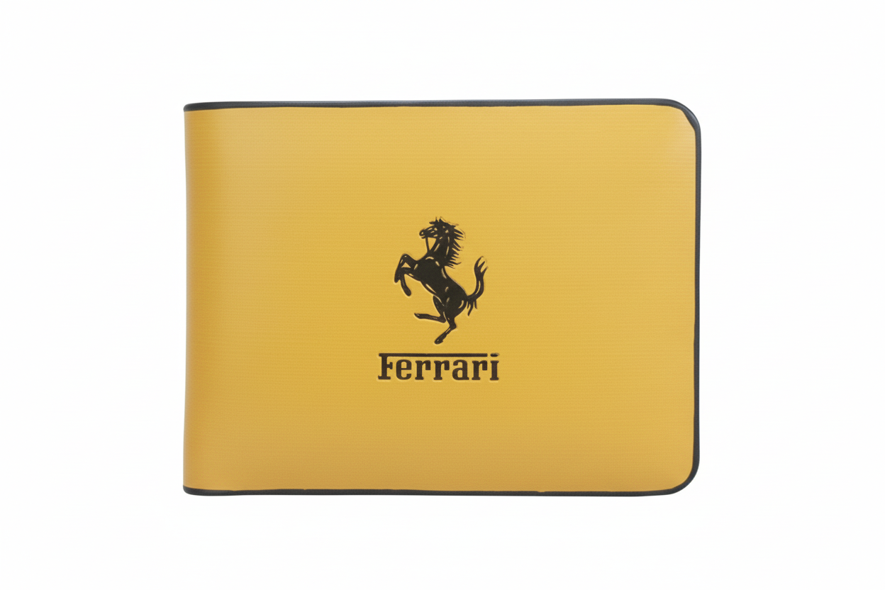 Designer Ferrari Yellow Wallet